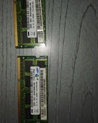Memoria Ram PC3 Samsung SO DIMM DDR3