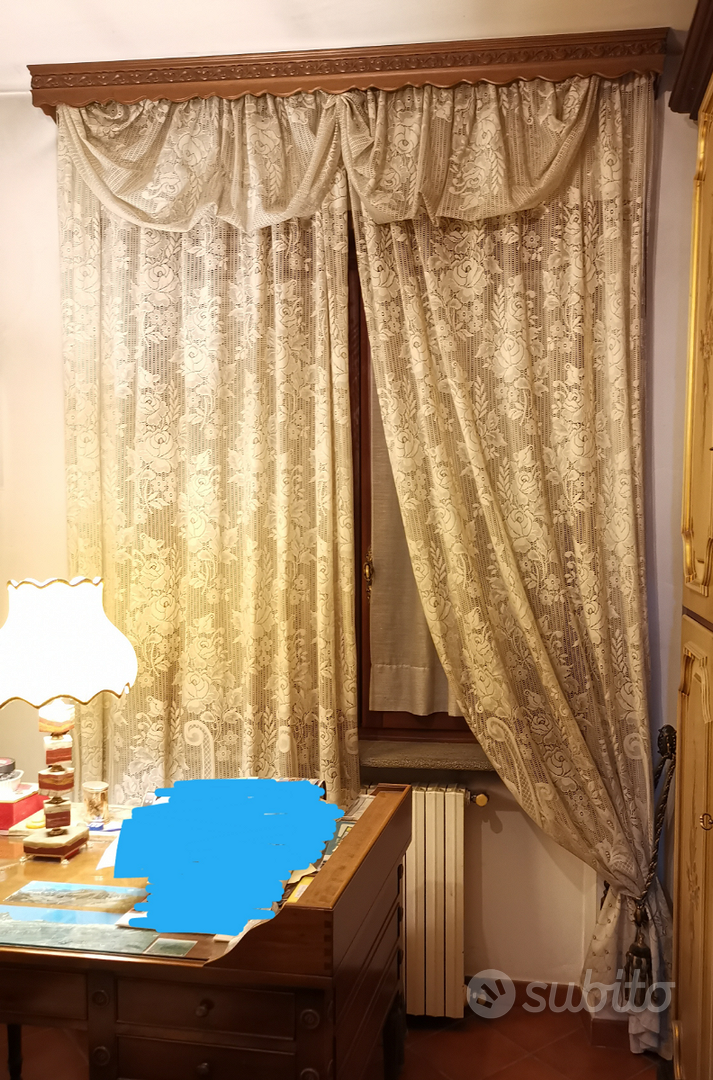 Binario doppio a due vie con mantovana per tende morbide a soffitto Ri