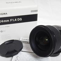 Sigma 24mm f1.4 ART DG HSM Canon Eos + Scatola