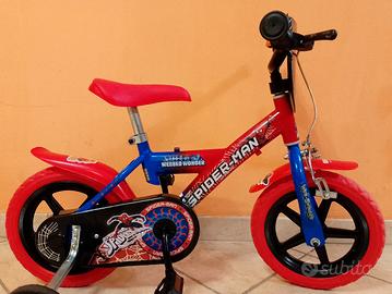 Bici bimbo 12" spiderman PARI AL NUOVO 