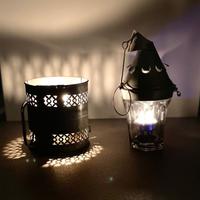 VECCHIA LANTERNA, FORNELLETTO E N.2 PORTACANDELE