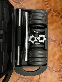 SET MANUBRIO COMPONIBILE 15kg