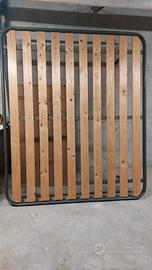 Rete matrimoniale con doghe in legno ortopediche