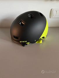 Casco Skater B'Twin Nero & Giallo Fluo - Taglia M