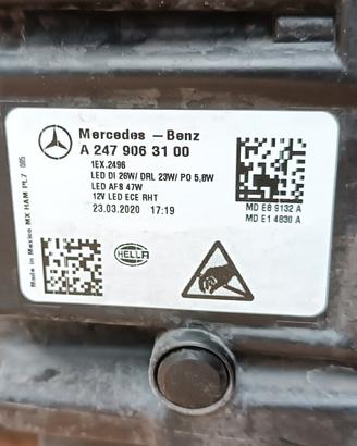 Faro anteriore sinistro Mercedes Benz GLB