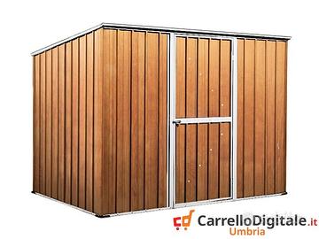 Casetta box giardino Acciaio 260x185 fin legno