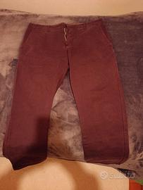 pantaloni marroni tommy hilfiger taglia w34