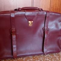 valigia vintage in cuoio