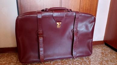 valigia vintage in cuoio