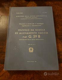 Manuale Manutenzione - Aereo Fiat G-59 B del 1953
