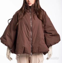 Piumino cappa marrone cioccolato