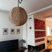 Lapadario sospensione in fibra naturale (Ø 70cm)