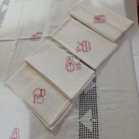 Tovaglia+ 4 canovacci fatta a mano