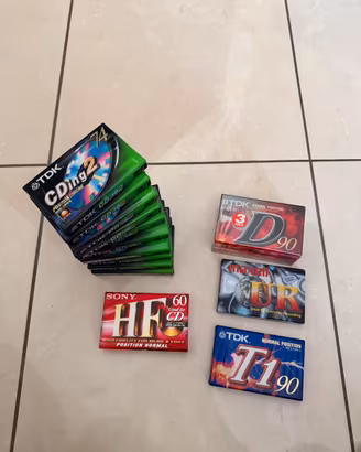 Lotto 14 Audiocassette Nuove Sigillate