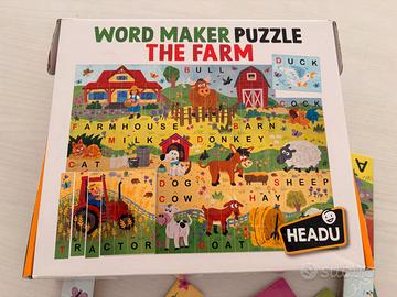 Puzzle inglese Word maker - The farm