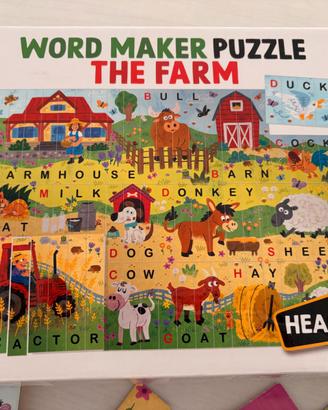 Puzzle inglese Word maker - The farm