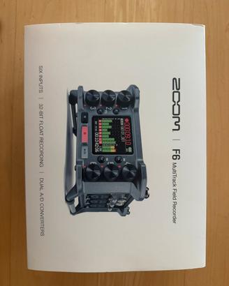 Zoom F6 MultiTrack Field Recorder - set completo
