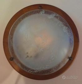 Plafoniera in legno
