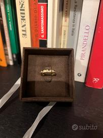 Fedina in oro e diamanti