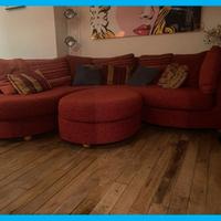 Divano Linea Sofà Club con pouf coordinato