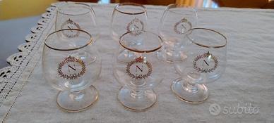6 bicchieri  cognac