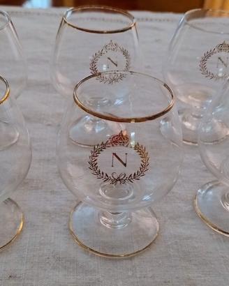 6 bicchieri  cognac