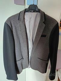 Blazer uomo tg. m. slim fit grigio chiaro e antrac