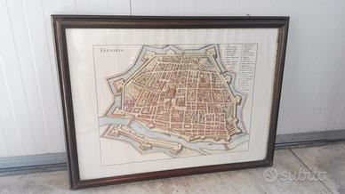Carta topografia di Ferrara