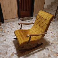 poltrona dondolo vintage