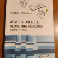 libro algebra e geometria analitica volume 1