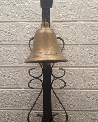 Campanello ferro battuto campana ottone