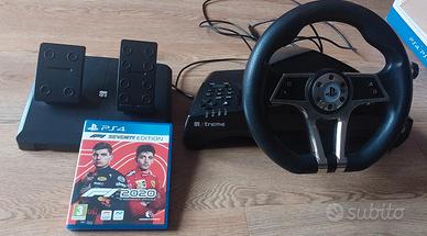 Volante Pedaliera Hurricane  Ps4/3 + gioco F1 2020