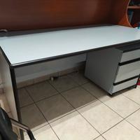 Scrivania grigio perla 180x80