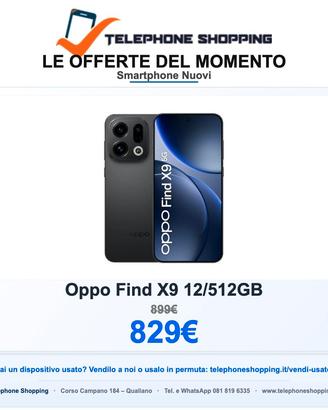 Oppo Find X9 12/512GB Nuovo