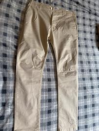 Pantaloni chino beige uomo Mentore