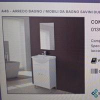 Arredo bagno, composizione mobile da bagno stella