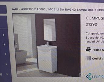 Arredo bagno, composizione mobile da bagno stella