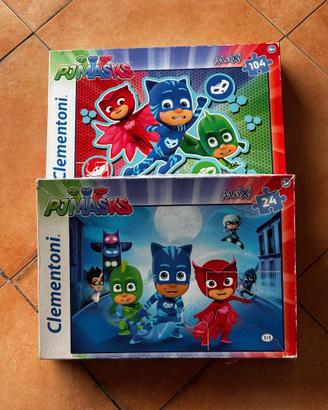 Lotto 2 puzzle PJ Masks Clementoni Maxi