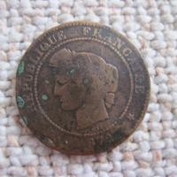 Francia 5 centesimi del 1876