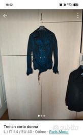 trench corto donna tg L