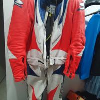 Tuta divisibile moto paraschiena stivali 