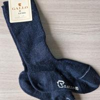 Calzini lunghi Gallo blu taglia 6-9 mesi cotone