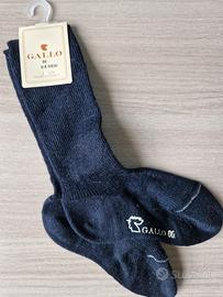 Calzini lunghi Gallo blu taglia 6-9 mesi cotone