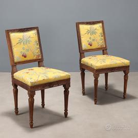 Coppia di Sedie Neoclassiche - Fine XVIII Secolo