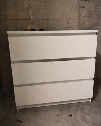 CASSETTIERA BIANCA 80cm