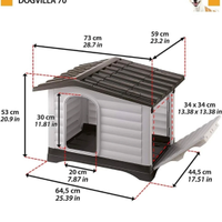Cuccia da esterno per cane Dogvilla - Taglia picco