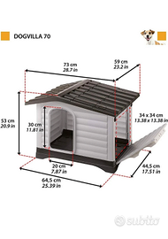 Cuccia da esterno per cane Dogvilla - Taglia picco