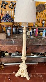 Lampada ricavata da candelabro