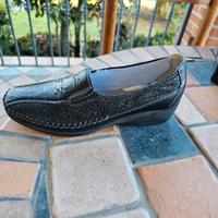 mocassino donna vera pelle papaya n.39