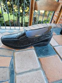 mocassino donna vera pelle papaya n.39